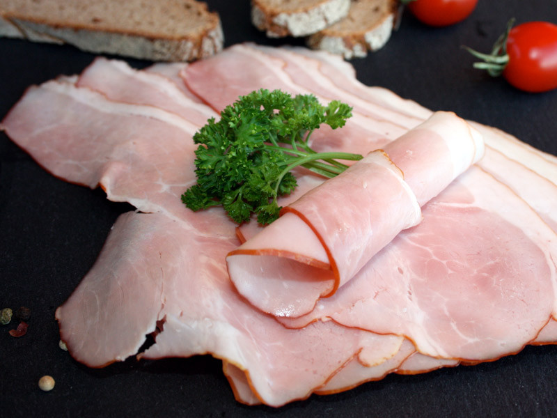 Das ist der Gourmet Wacholderschinken der Metzgerei Schneider Pliezhausen