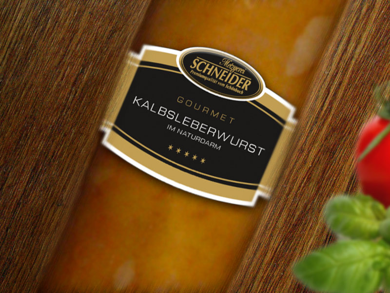 Gourmet Kalbsleberwurst von der Metzgerei Schneider Pliezhausen