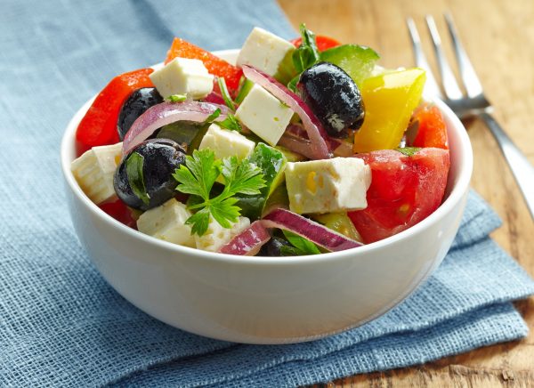 homemade greek salad