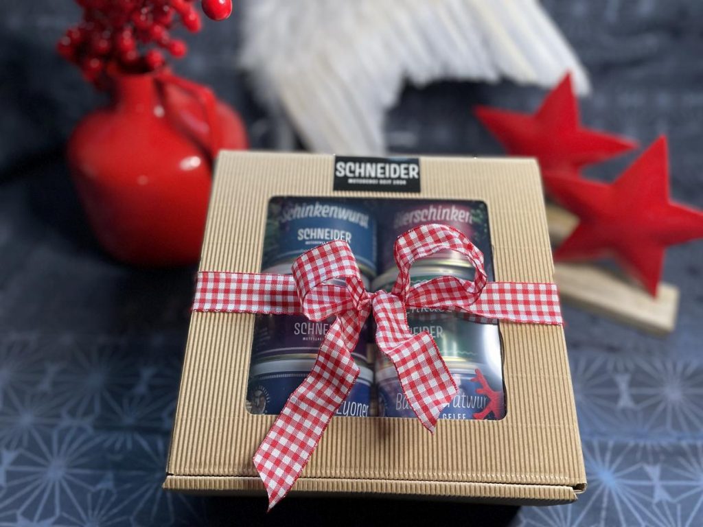 Weihnachtspräsent aus dem Online Shop der Metzgerei Schneider Pliezhausen
