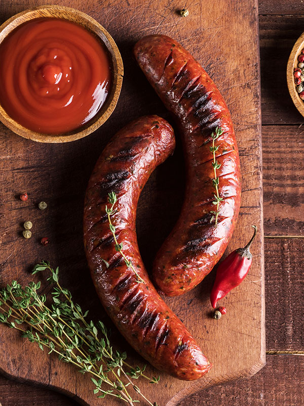 Feuerwurst Packung mit 3 Stück von der Metzgerei Schneider Pliezhausen