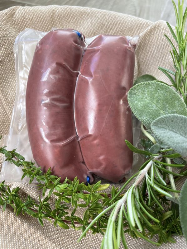 Griebenwurst verpackt von der Metzgerei Schneider Pliezhausen