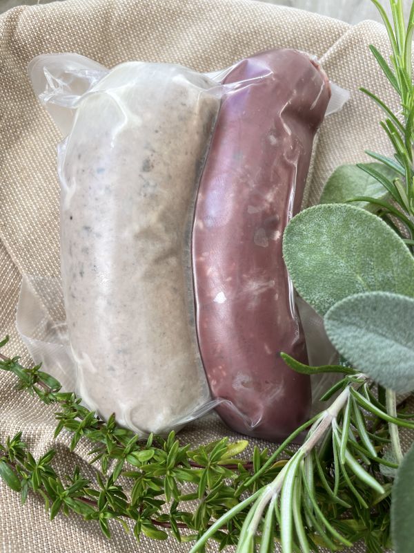 Leberwurst und Griebenwurst verpackt von der Metzgerei Schneider Pliezhausen