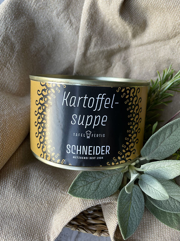 Kartoffelsuppe - 400g in der Dose - von der Metzgerei Schneider Pliezhausen