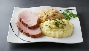 Badisches Schäufele mit Gourmet-Sauerkraut - Rezept von der Metzgerei Schneider aus Pliezhausen - Süddeutsche Genusskultur pur