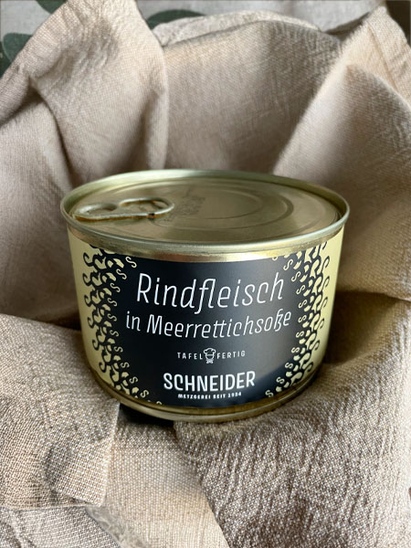 Rindfleisch in Meerrettichsoße