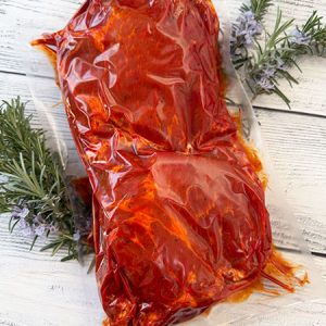 Saftige Schweinehals-Steaks in würzig-pikanter Texas-Marinade – perfekt für Grill und Pfanne.