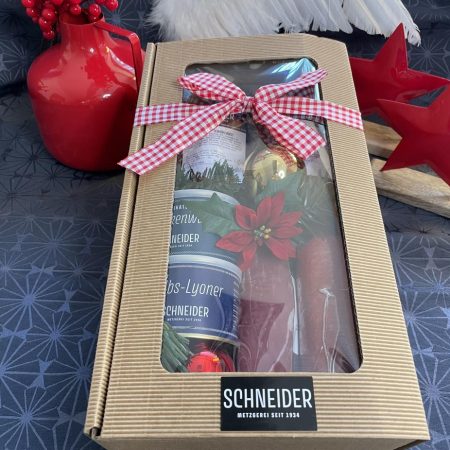Weihnachtspräsent aus dem Online Shop der Metzgerei Schneider Pliezhausen